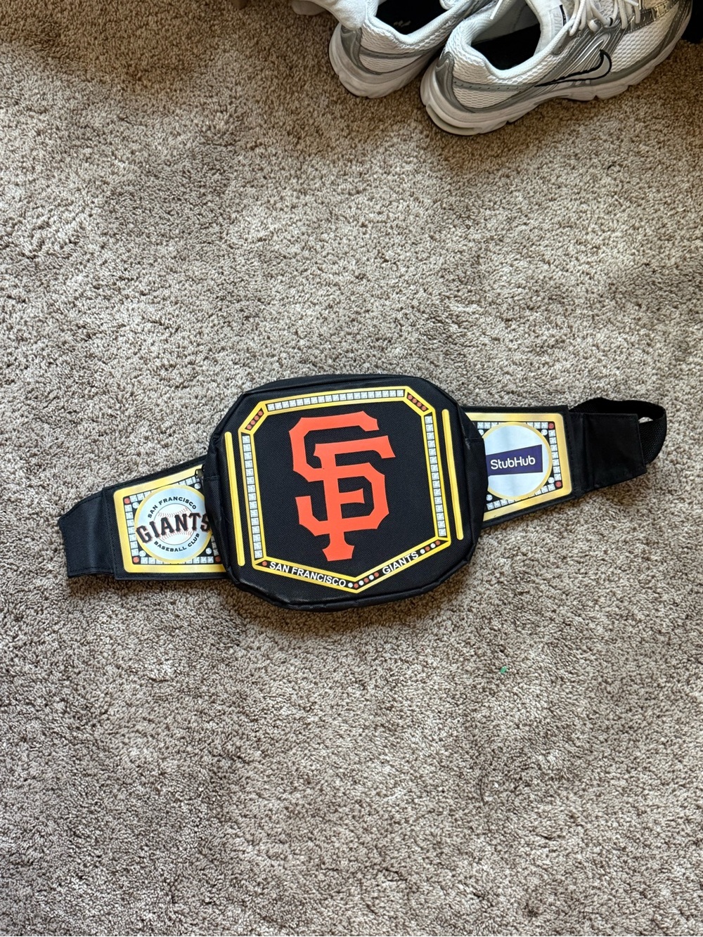 MLB San Francisco Giants Black and Orange Belt Bag